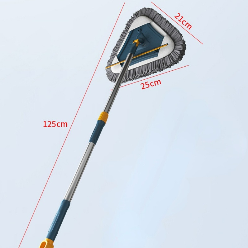 【COD】Pembersih Multifungsi Berputar Segitiga Lantai Lantai Bersih Jendela Bersih Dan Duster Bulu Yang Dapat Ditarik Cocok Untuk Langit -langit Pembersih
