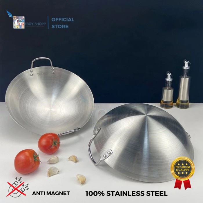 Wajan Wajan / Kuali Stainless Steel 304 Premium High Quality