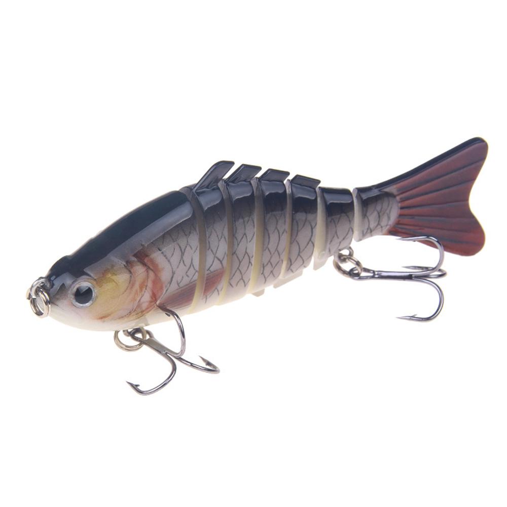 TOP 7segmen 10cm Pemikat Pancing Mata Manusia Hidup Buatan Portabel Treble Hooks