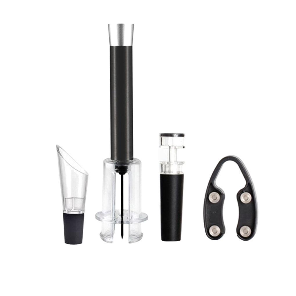 Wine Bottle Opener Set Alat Pembuka Tutup Botol Wine Vacuum Opener Air Opener Air Pressure Pump Opening Tool