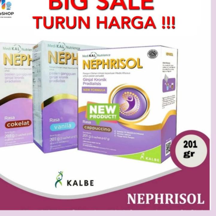 

➢ NEPHRISOL 201GR REGULER VANILA COKLAT CAPPUCCINO ♫