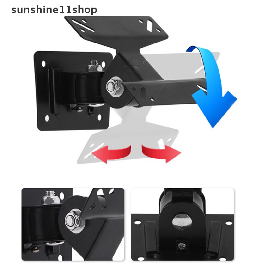 Sho Universal Adjustable TV Dinding Mount Rotasi 180derajat TV Stand Untuk 14-27 Inch LCD LED Flat Panel Plasma TV Holder N