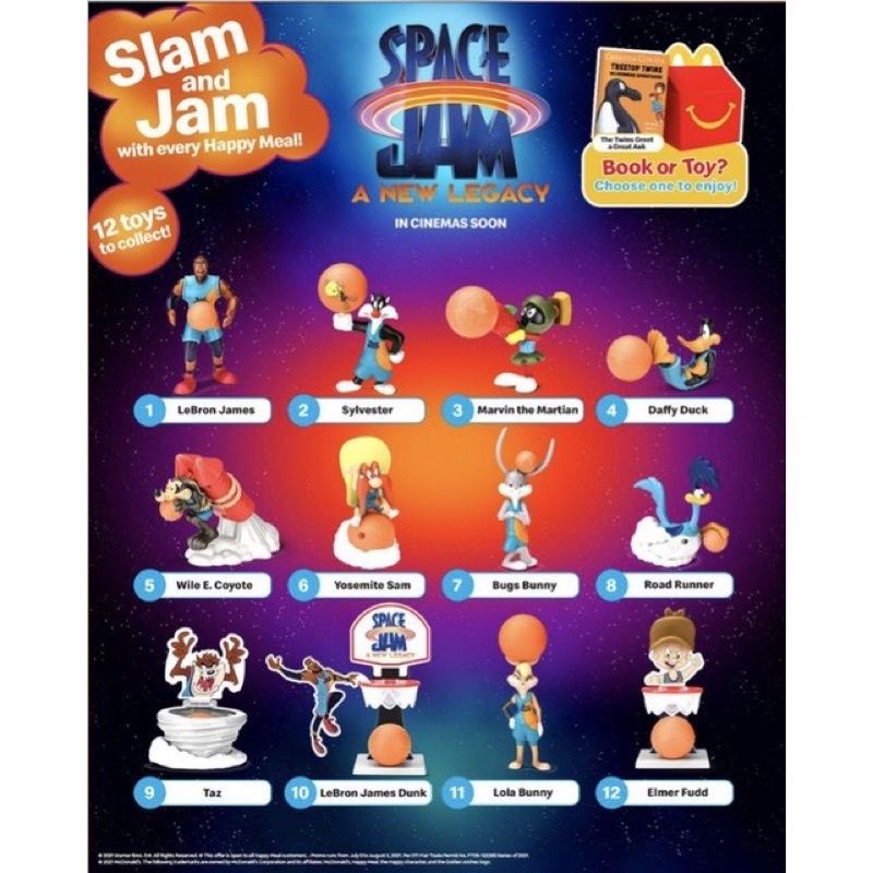 MCDONALD'S MCD HAPPY MEALS TOYS - SPACE JAM