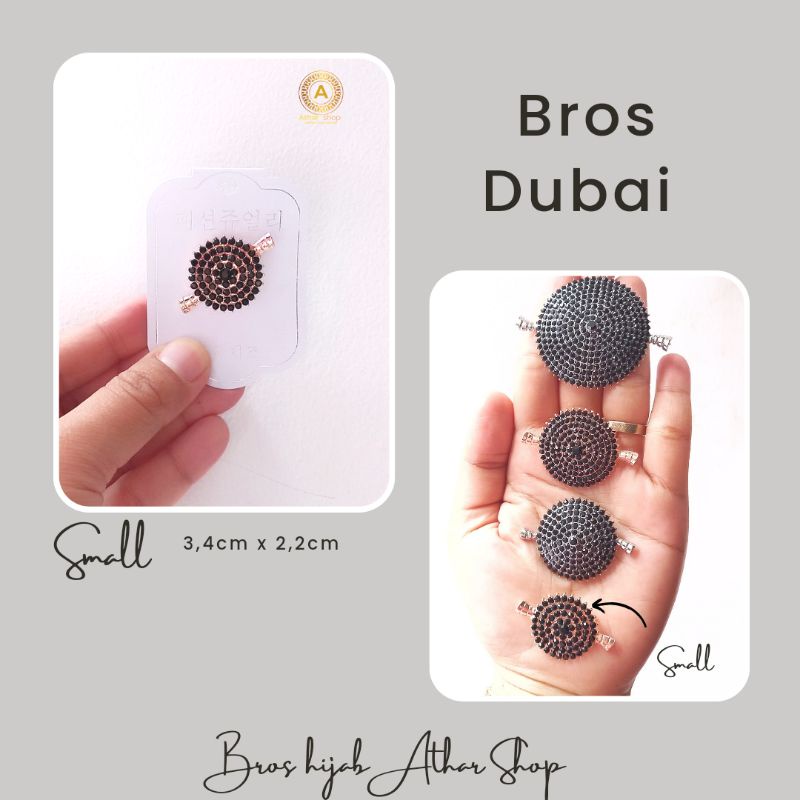 Bros Dubai/Bross Aceh/Pin Jilbab Bulat Full Permata Mewah/Bros Candi Borobudur by Bros hijab Athar Shop