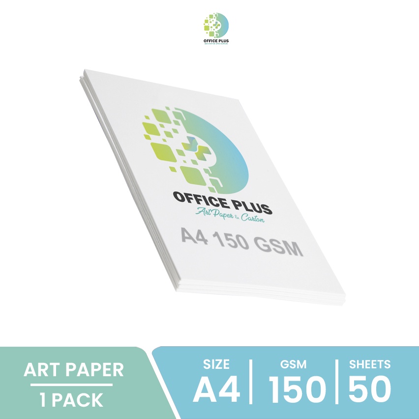 

(Office Plus) 1 Pack/50 Lembar Kertas Art Paper 150 GSM - High Quality