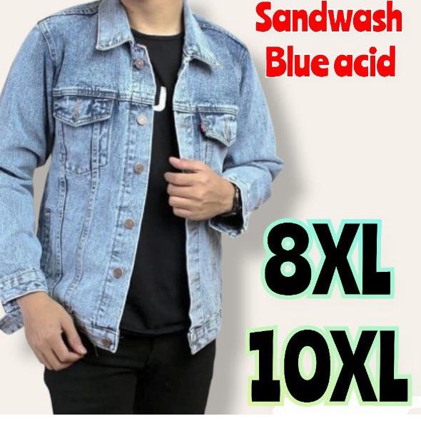 Stok Terbatas JAKET JEANS PRIA JUMBO/JAKET JEANS PRIA