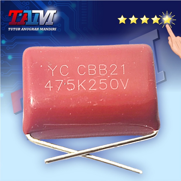 KAPASITOR YC CBB21 475K 250V / 475K250V