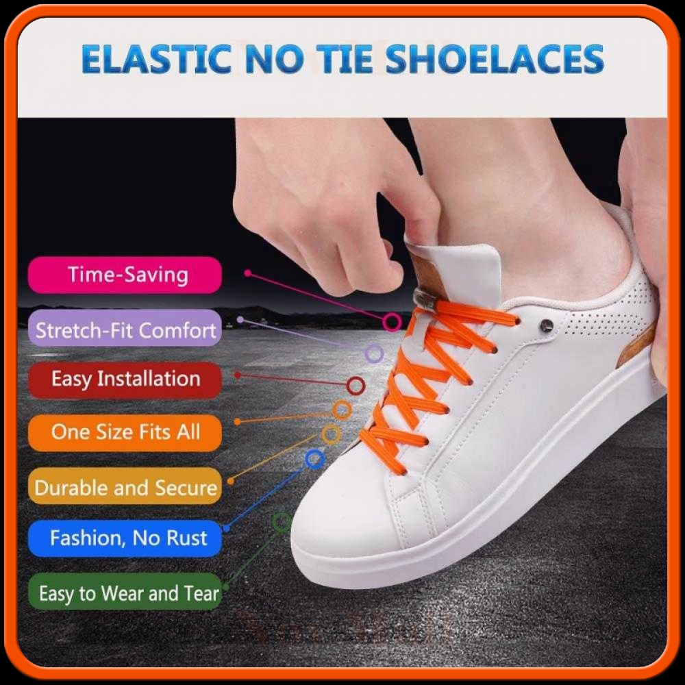 Tali Sepatu Magnetic Lazy Lace No Tie Shoelaces 1 Pair -SP668