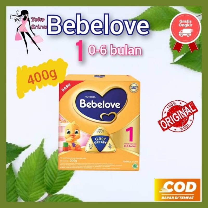 Bebelove 1 Susu Formula 400g / Susu Bebelove 1 Usia 0-6 Bulab