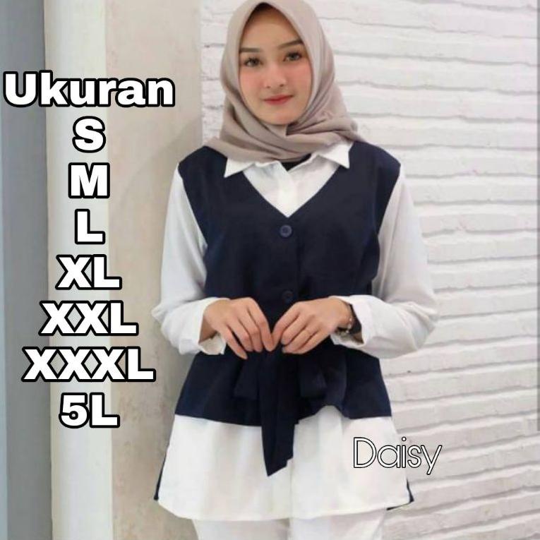 MURAH Daisy Blouse Big Size Ukuran Size S M L XL 2XL 3XL 4XL XXL XXXL XXXXL 2L 3L 4L 5L Atasan Blous