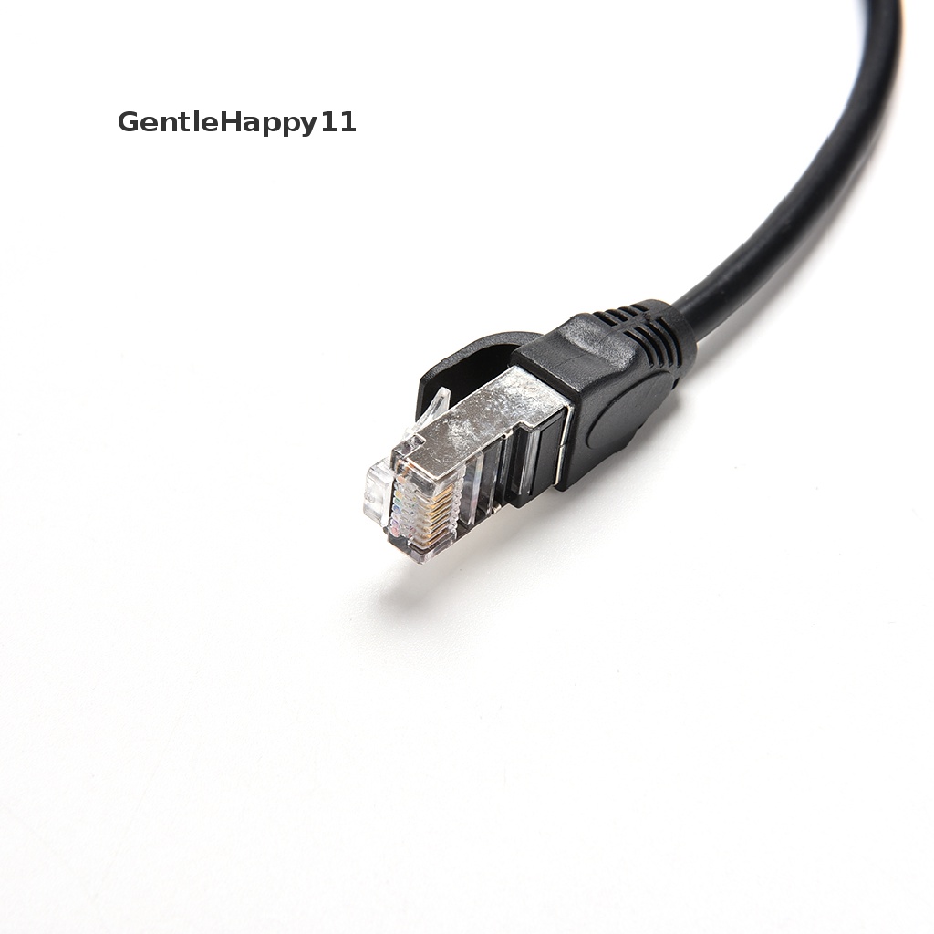 Gentlehappy 1FT RJ45 Male to Female Screw Panel Mount Kabel Ekstensi Jaringan LAN Eterna id