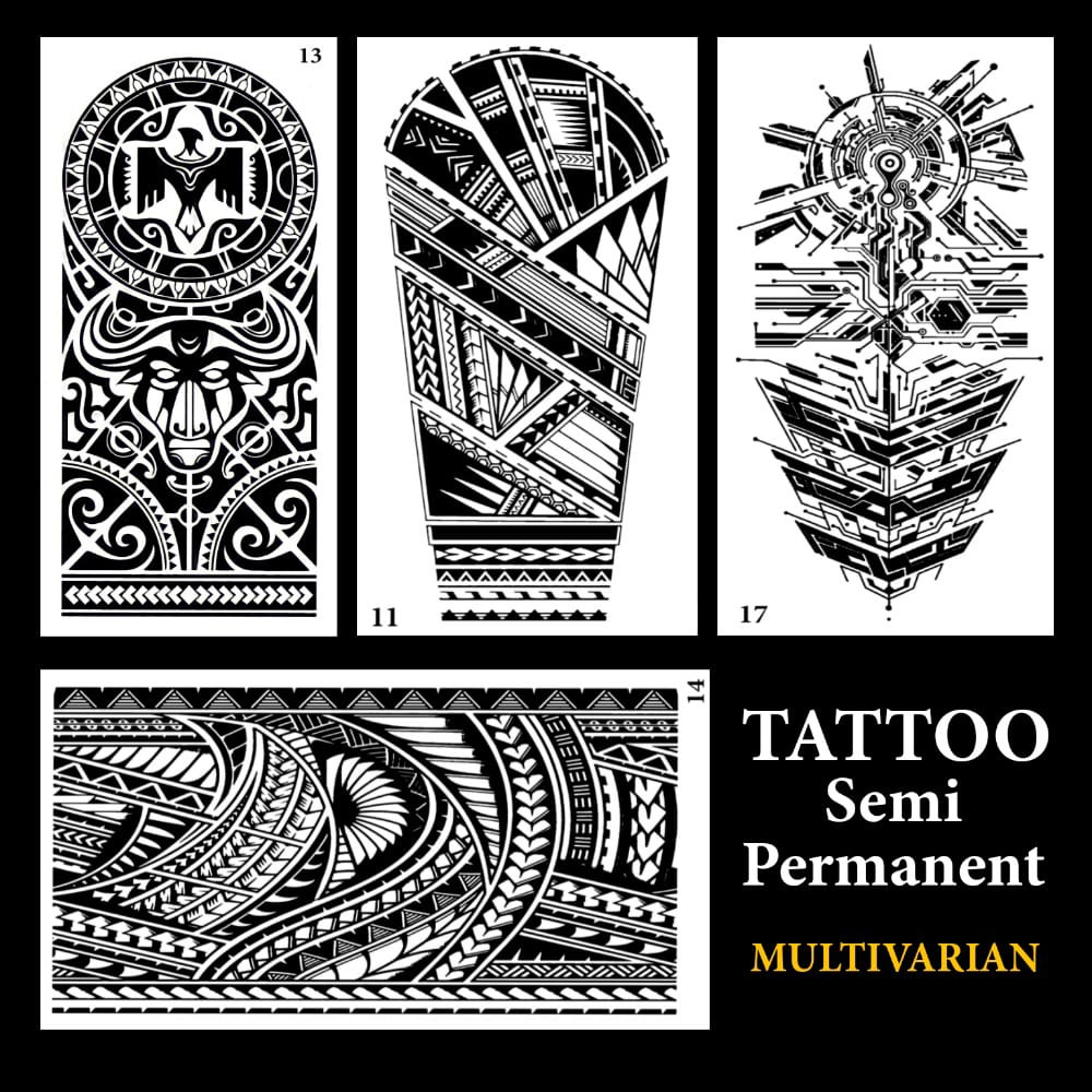 HM-Tato semi permanen Half Arm  anti air 17x24 cm