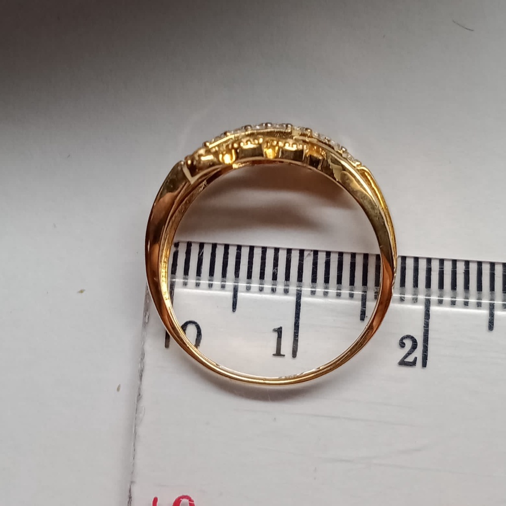 Cincin emas 17k - 2.3 gr kadar 750 - 4194