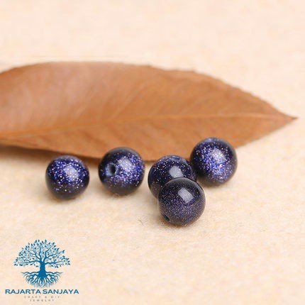 Natural Blue Sandstone Single Bead