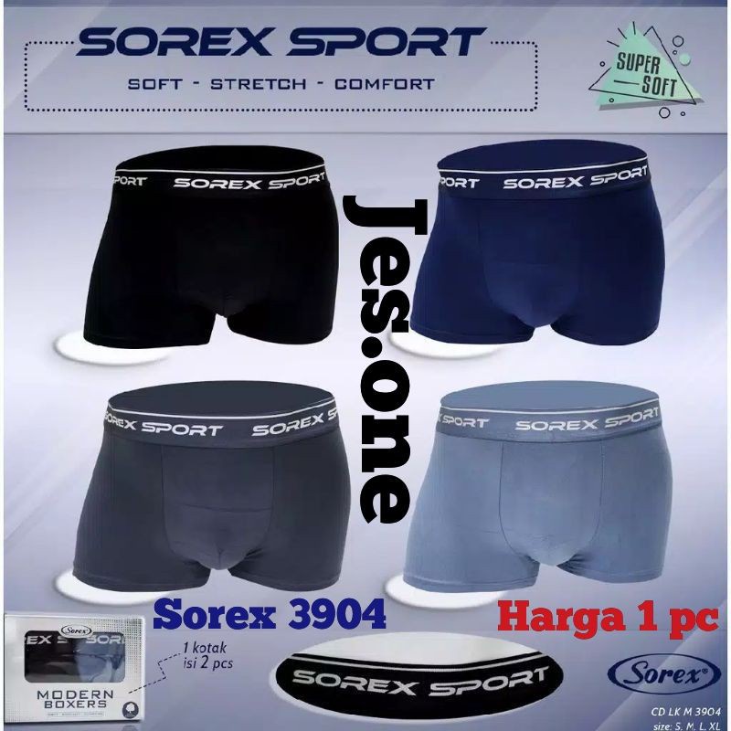 CD COWOK SOREX 3904 BOXER SUPER SOFT TOKO KEANULOVA