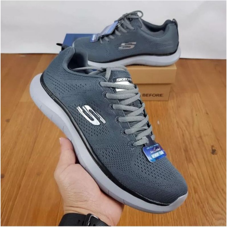 sepatu Skechers pria/SKECHER QUANTUM FLEX/SNEAKERS PRIA/SEPATU OLAHRAGA RINGAN/SEPATU SKECHERS TERBA