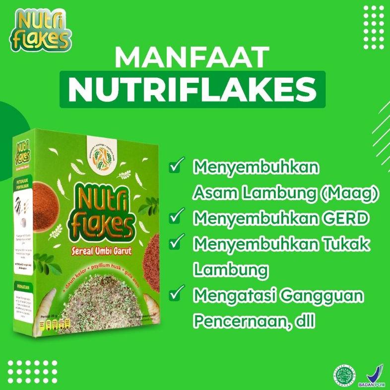 

[J545] Nutriflakes 280 gr sereal sehat umbi Garut atasi asam lambung /gerd original 100%