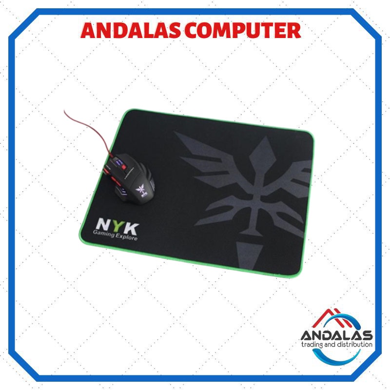 MOUSEPAD MOUSE PAD LAMBARAN MOUSE Gaming NYK MP-N02 BLACK