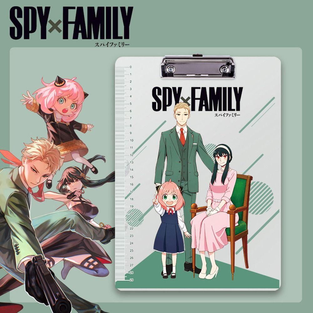 Mxbeauty Spyxfamily Tulisan Clipboard Sekolah Anime Menu Folder Loose-leaf File Folder Stationary Kertas Organizer