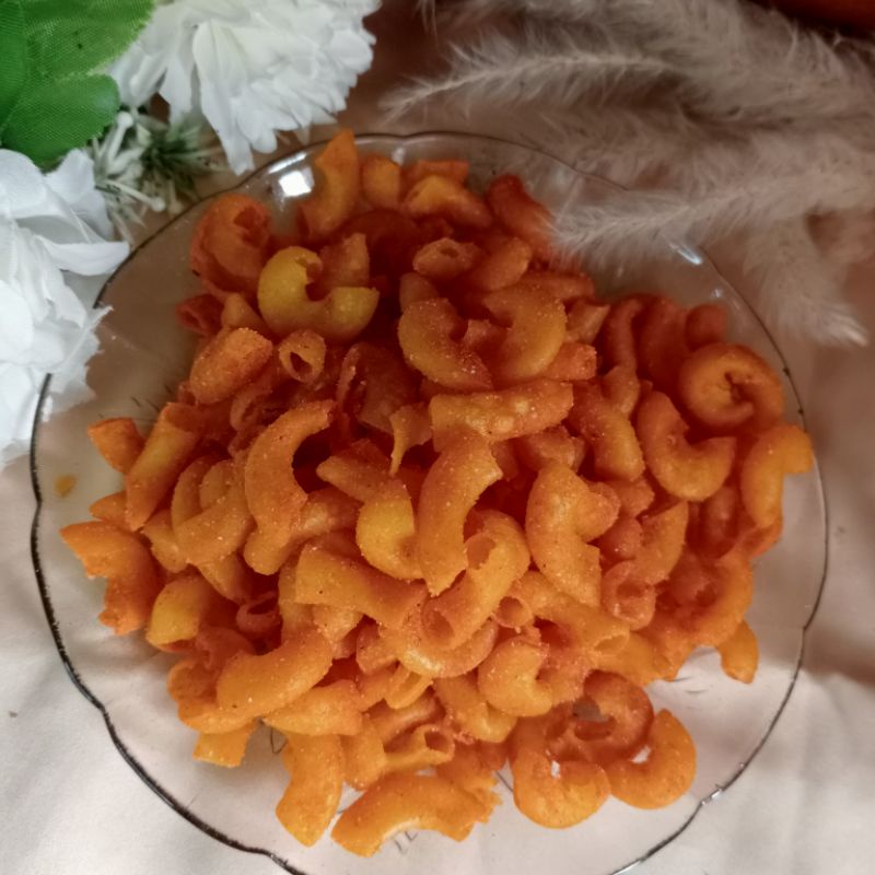 

MAKARONI BANTET/MAKRONI BALADO/RENYAH/PEDAS/GURIH/ENAK/CEMILAN/SNACK