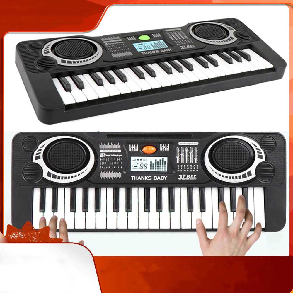 Mainan Piano Anak anak Mainan Edukasi Elektronik Musical Keyboard 37 Keys JinLeZhi