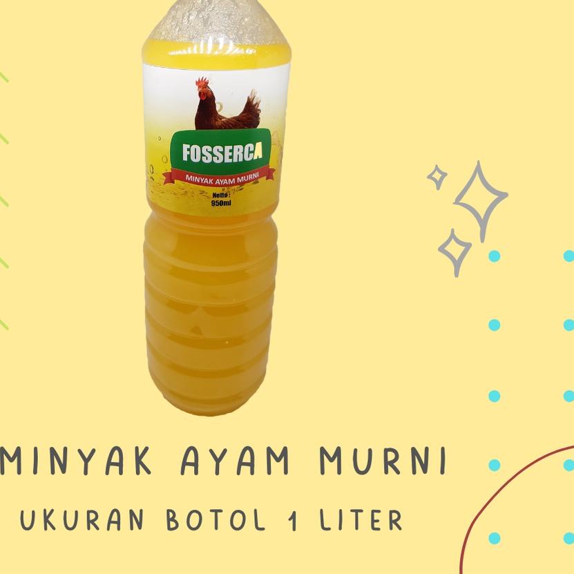 

✤ Minyak Ayam MURNI untuk Masak / Chicken Fat Cooking Oil for Cooking 1 Liter ♝