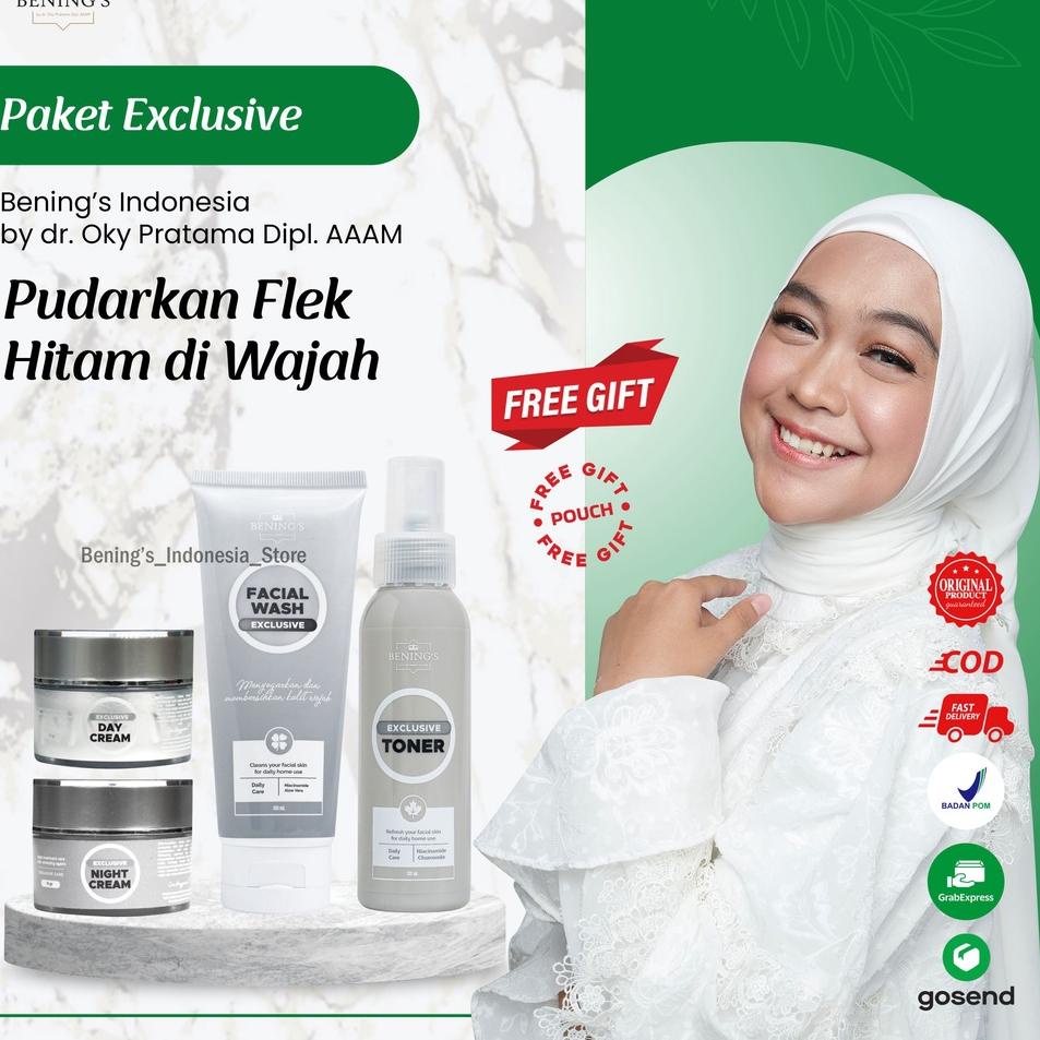➥ Bening Skincare Dr Oky Pratama Paket Exclusive (Free Gift) Benings Skincare - Benings Clinic Paket