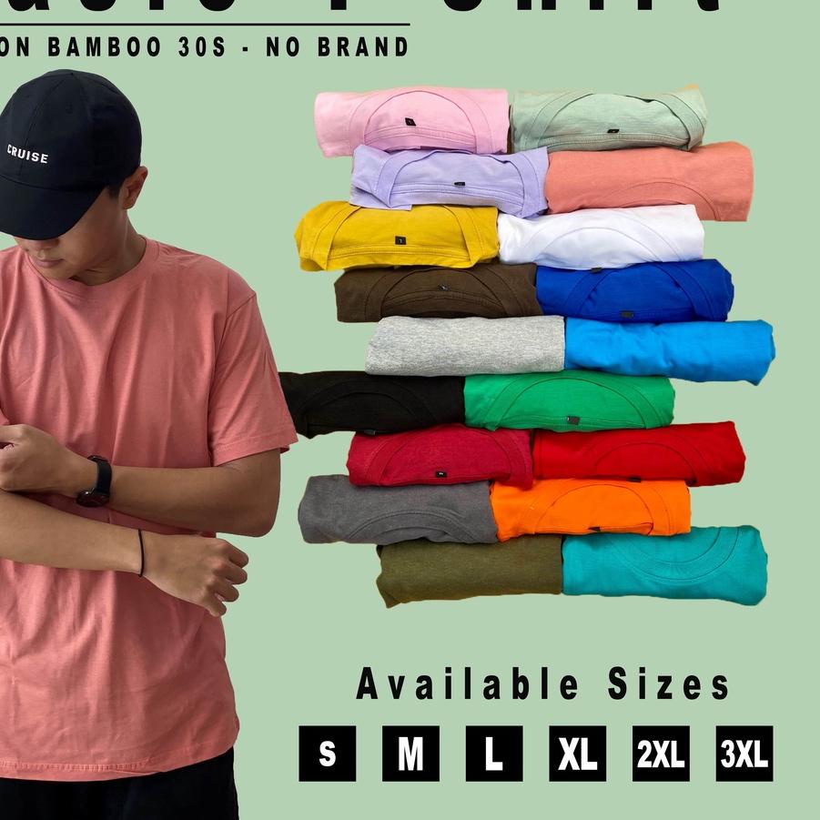 ➤ KAOS POLOS KATUN BAMBU 30S | S-XL | COTTON BAMBOO 30S ✩
