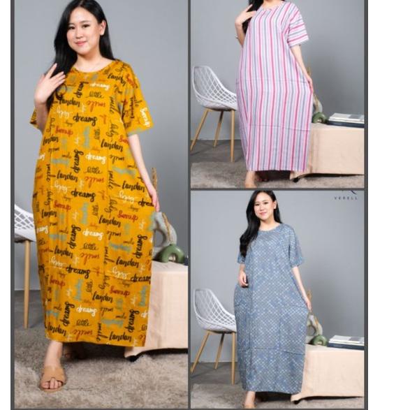 ➺ daster kekinian lengan pendek panjang semata kaki daster rayon ➺