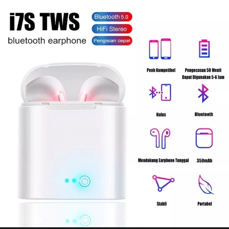 Headset Bluetooth i7S TWS Handsfree i7S TWS