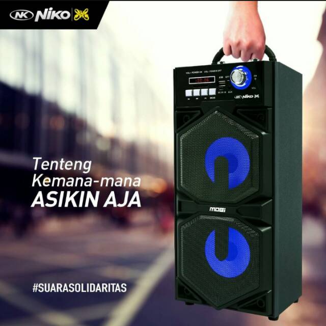 Niko Speaker Active with Bluetooth 25Watt MOBI / MOVI 4 /MOVI 5 - MURAH