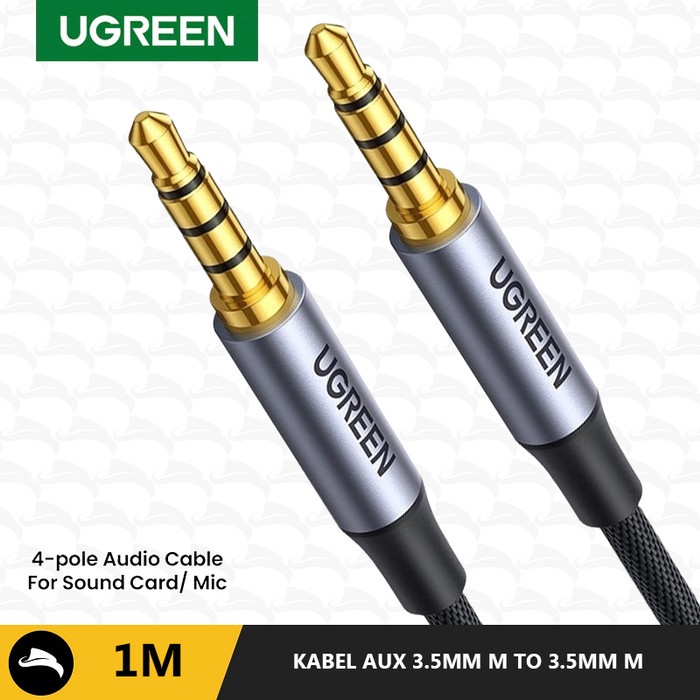 libraz.acc UGREEN 20497 KABEL AUDIO AU JACK 3.5MM RING 3 4-POLE HEADPHONE HIFI