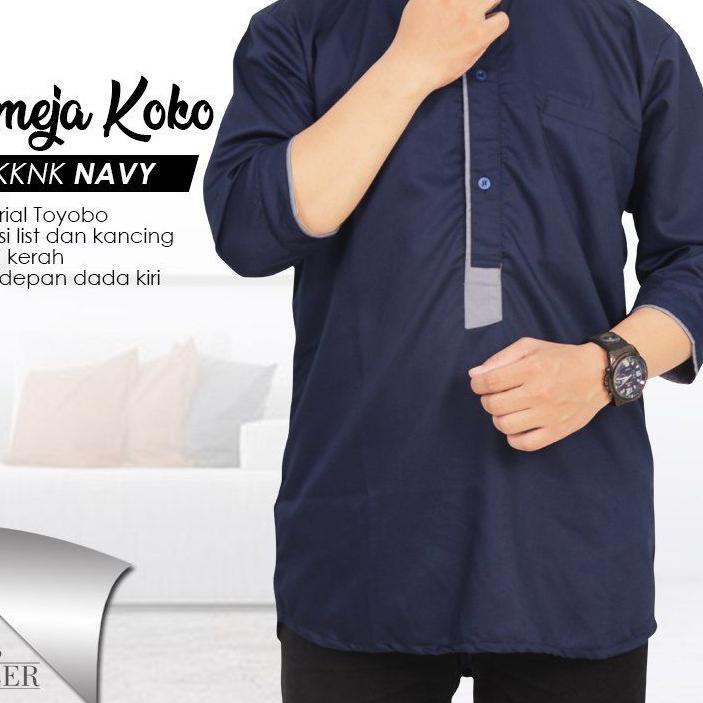 ✧ KEMEJA KOKO PRIA KKNK NAZEER/KEMEJA KOKO LENGAN 3/4/KEMEJA KOKO/KOKO PRIA NAZEER ORIGINAL ➻