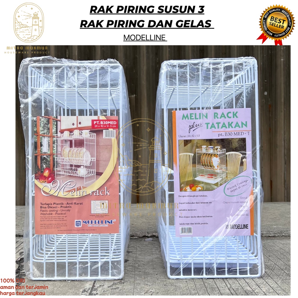 SALE!! RAK PIRING MODELLINE SUSUN 2 - 3 / RAK PIRING ANTI KARAT / RAK DAPUR