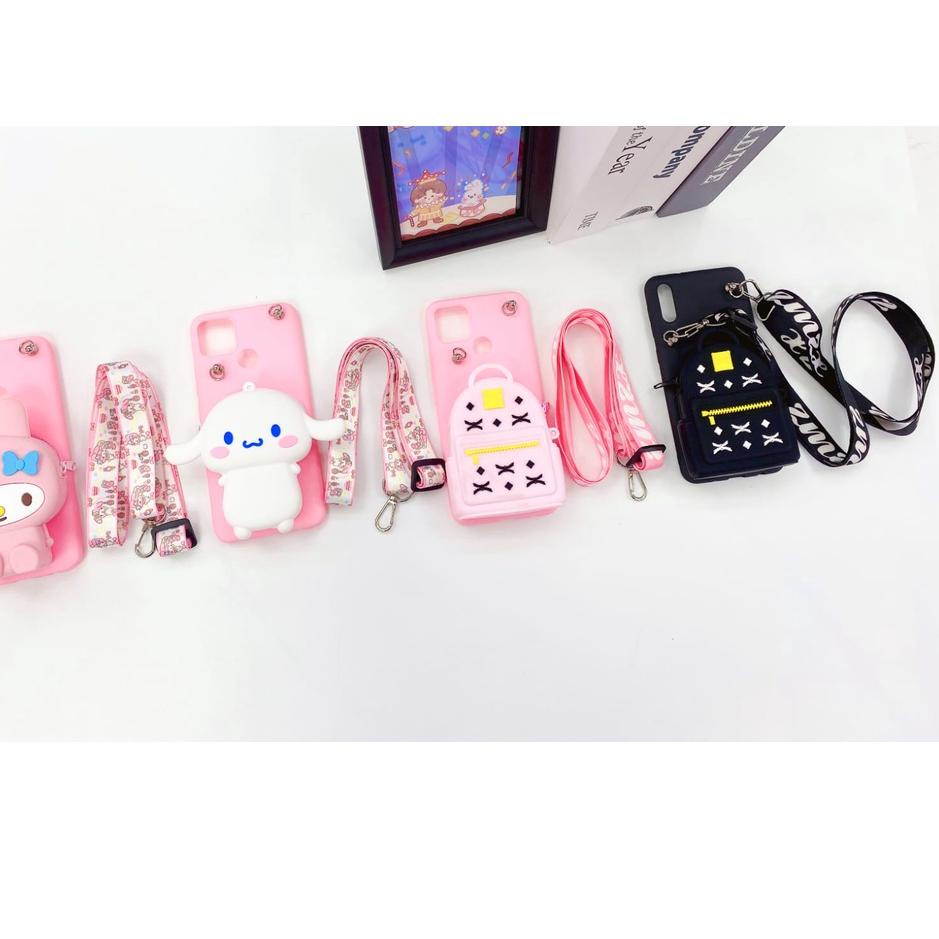 Promo Irit INFINIX SMART 4 - SMART 5 - SMART 6 case tas selempang + TALI ada 4 motif lucu