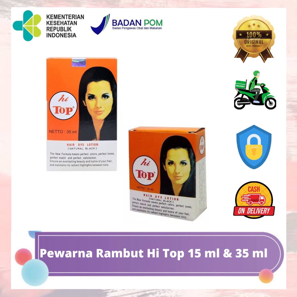 Hi Top Semir Rambut 15ml atau 35ml EXP aman
