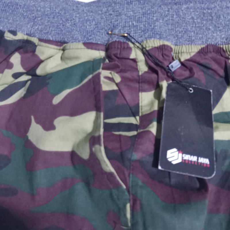 CELANA PENDEK PRIA ARMY DORENG LORENG BIG SIZE (XL XXL)