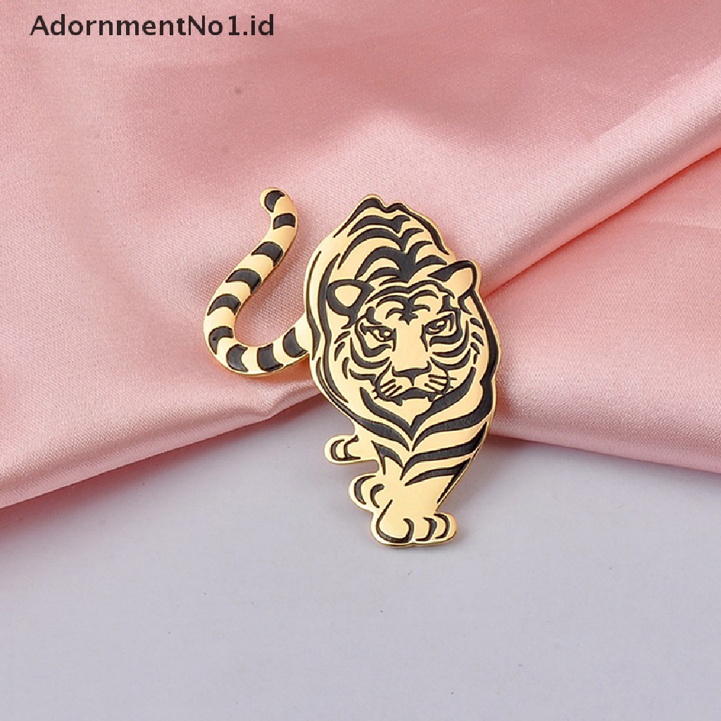 [AdornmentNo1] Fashion Harimau Bros Vintage Dekorasi Pernikahan Logam Bros Syal Sweater Setelan Pin Up Gesper Femininos Bros Pasangan Kerah Perhiasan Pin [ID]