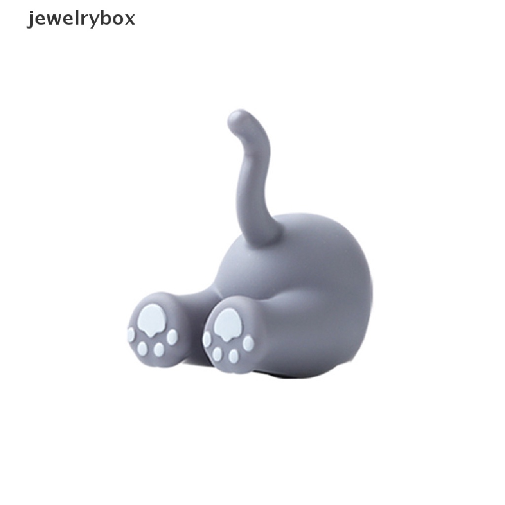 [jewelrybox] Animal Tail Hook Toothbrush Holder Non-marking Free Punch Self Adhesive Hooks Butik