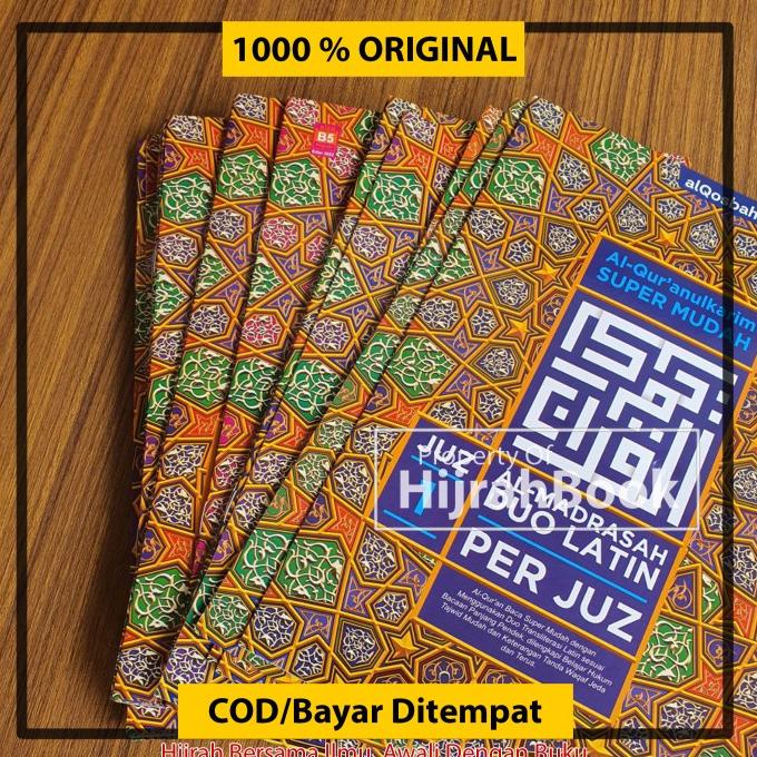 Al Quran Per Juz Duo Latin B5 Terjemah Translit Latin Tajwid Warna Ori