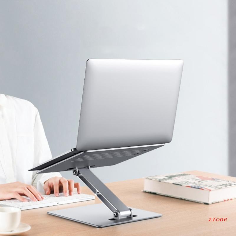 Zzz Stand Laptop Tinggi Adjustable Platform Riser Aluminium Ergonomis Untuk Thinkplus