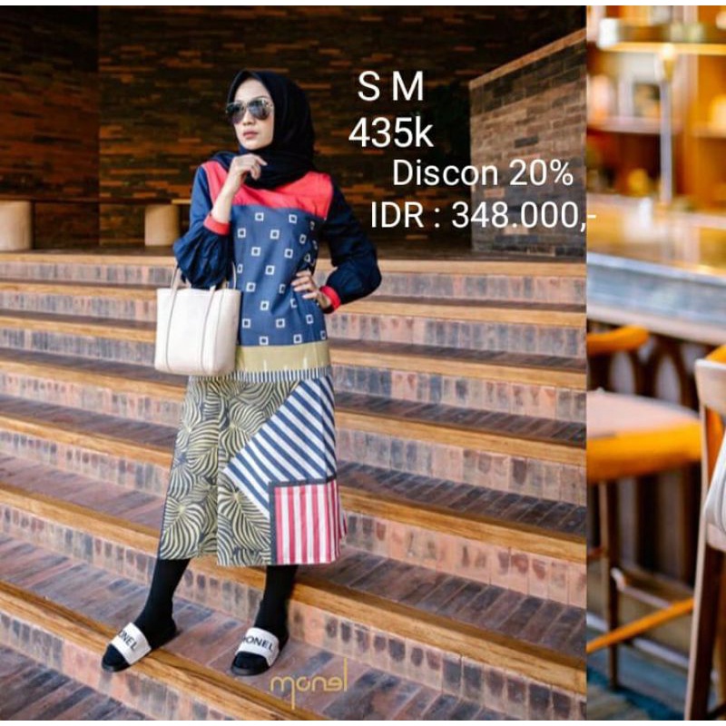 Tunik Monel Basma Misi Dress