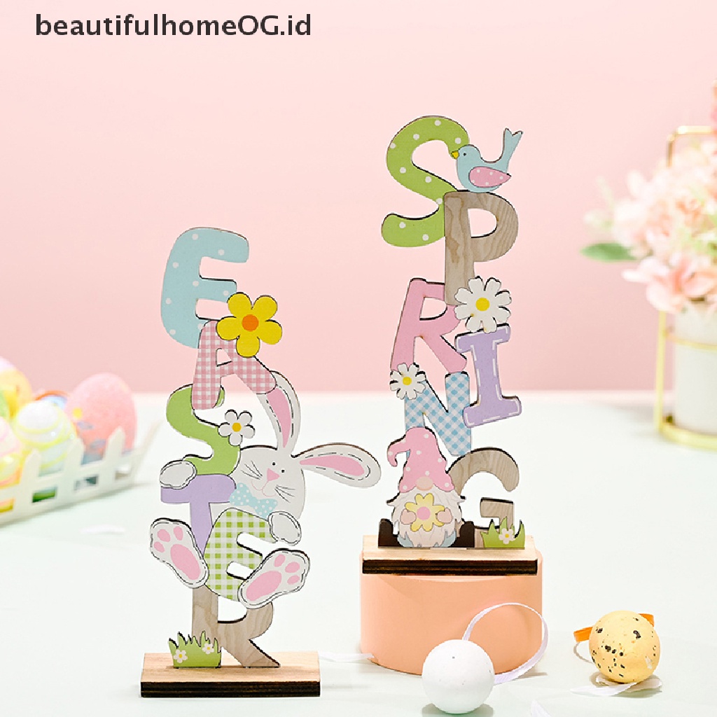 // Beautifulhomeog.id// Easter Spring Ornament Easter Decor Untuk Perlengkapan Pesta Telur Kelinci Rumah **