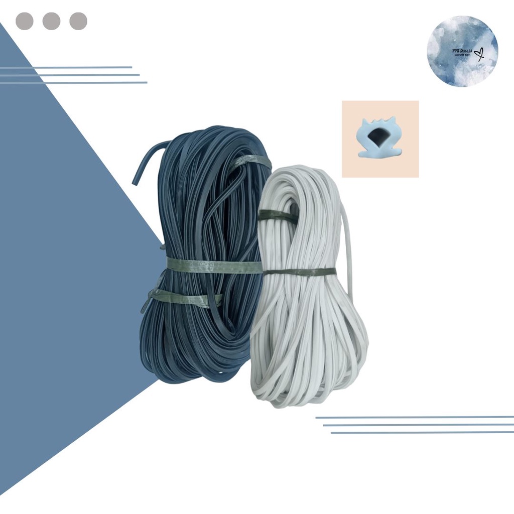 KARET SEKONENG BULAT 107 KUSEN ALUMINIUM SEAL DOOR JAMB