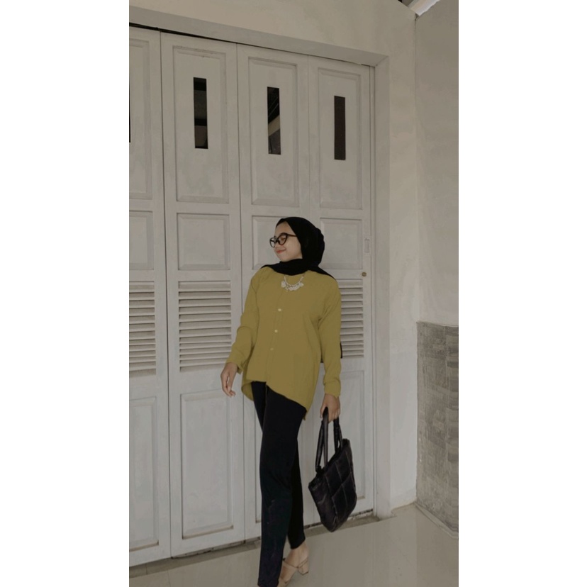 Kemeja Blouse Crinkle Part II  // Atasan Wanita Best seller
