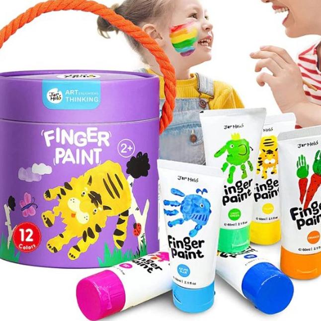 

Serbu Baru Joan Miro FInger Paint Kado Anak Cat Air Set Colors Washable Paint