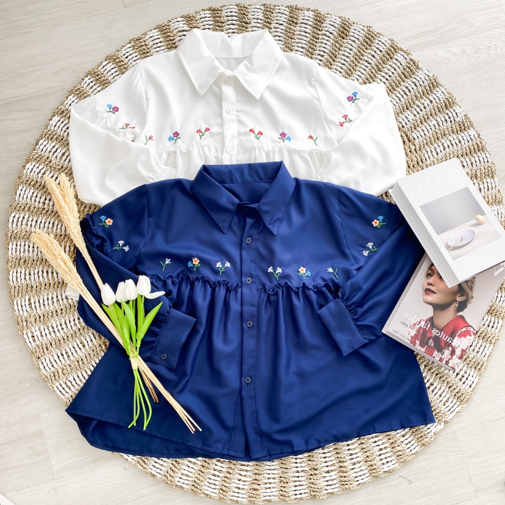 [Bisa COD] COLARIE BLOUSE - Atasan busui terbaru