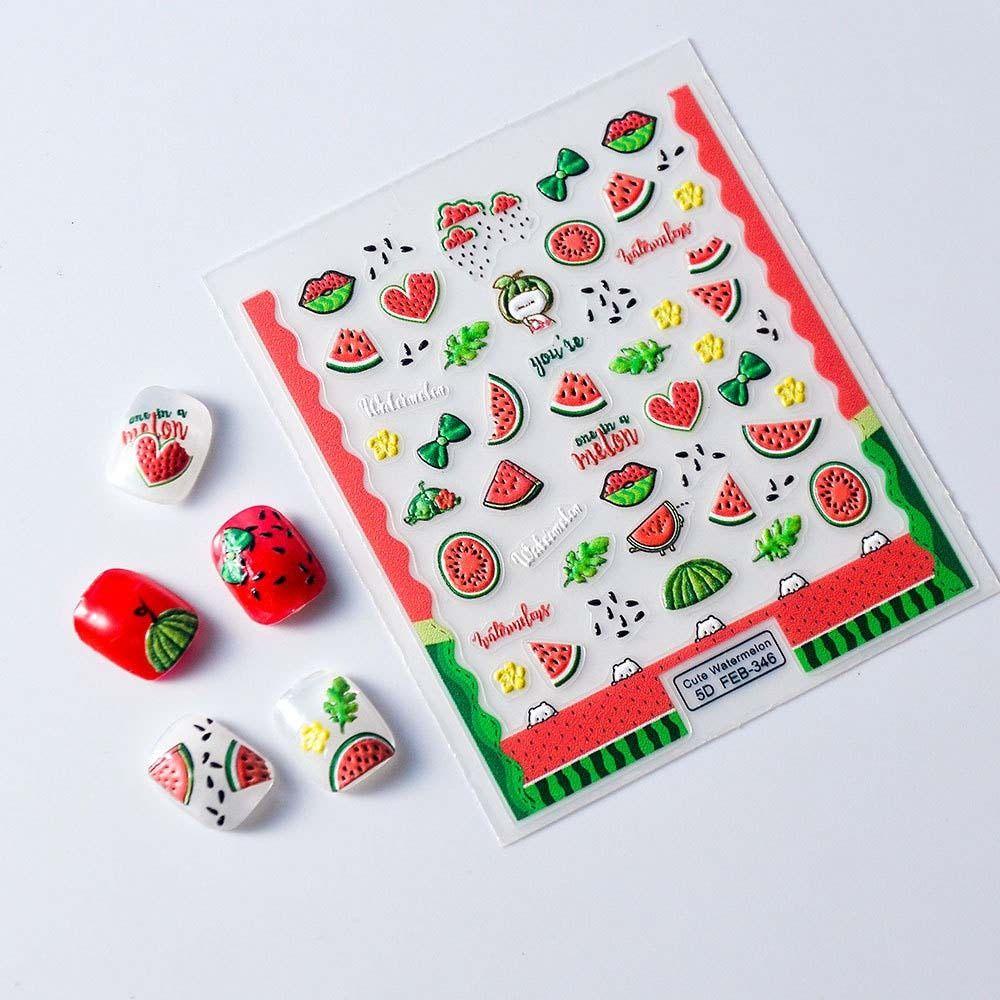 Needway   Kartun Stiker Kuku Fashion Perekat Diri Kuromi Melody Manicure Aksesoris Nail Art Dekorasi