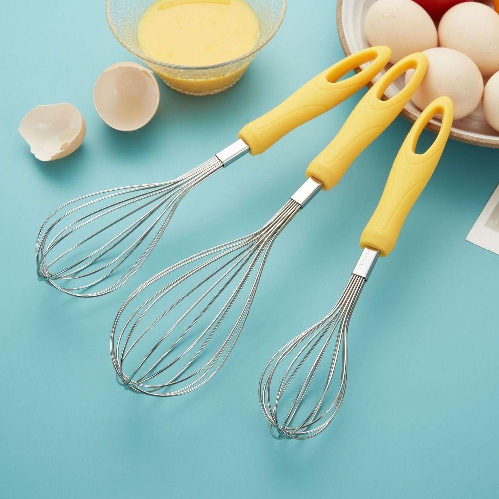 SOLIGHTER Stainless Steel Wire Whisk Easy to Clean Beat Eggs Kitchen Gadget Kitchen Tools