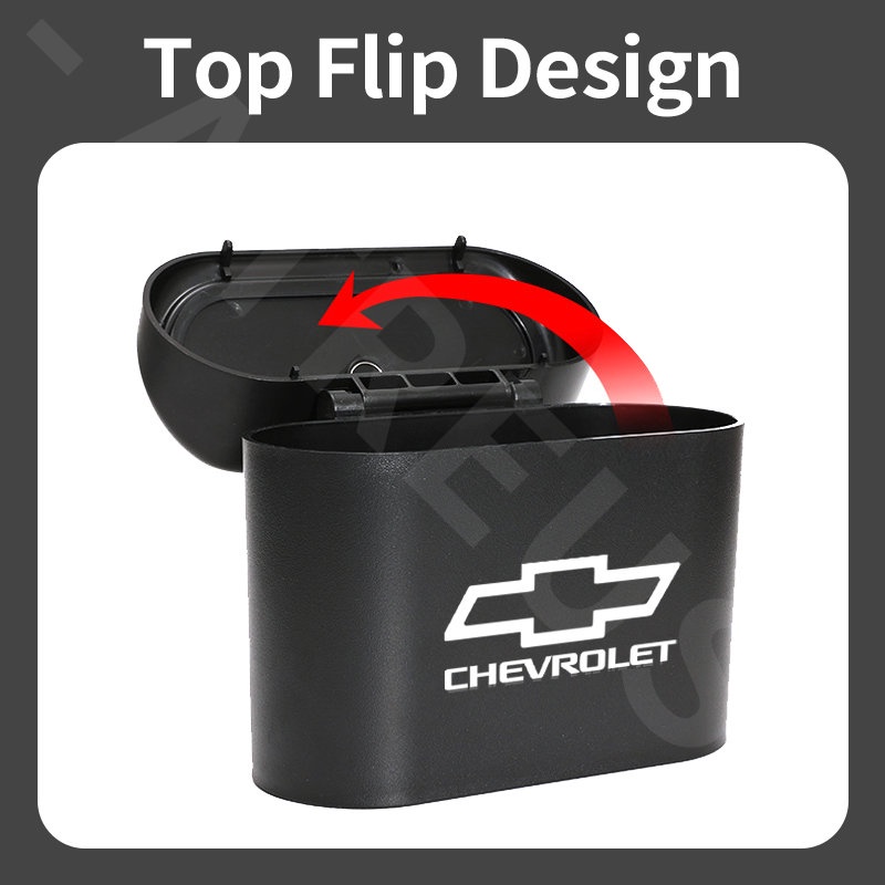 Chevrolet Tempat Sampah Mobil Gantung Tutup Flip Dustbin Tipe Tekan Storage Box Organizer Aksesoris Mobil Untuk Spin Orlando Captiva Lova Zafira Trax Colorado Aveo Spark